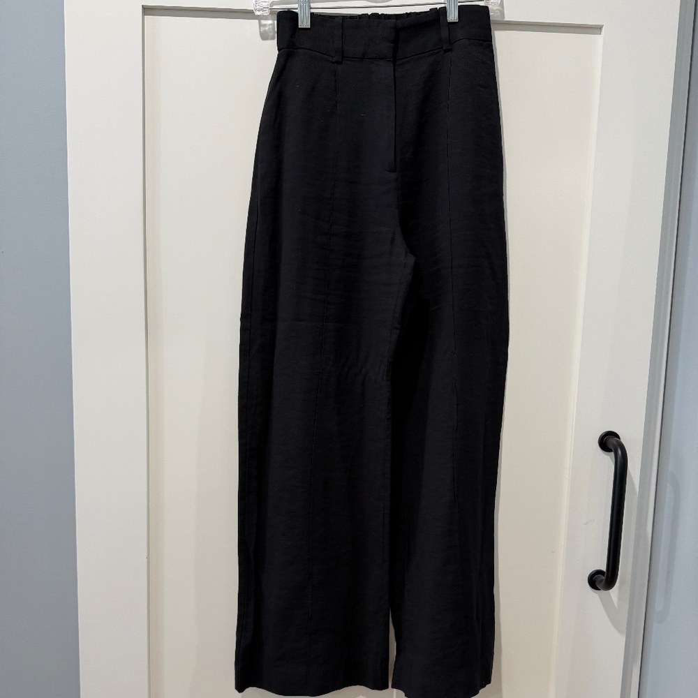 WAYF Black Pleat Pants/Trousers, Lightweight, Sz XS